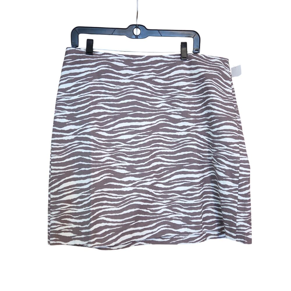 Loft Plus NWT Mini Skirt sz 14 Lined, straight pencil, textured, cotton spandex - Picture 3 of 10